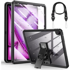 Waterproof For iPad Air 11 Inch Case M2(2024) Military Shockproof FullBody Stand
