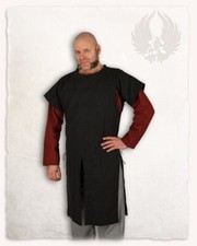 Mytholon Hermann Wappenrock Baumwolle Schwarz XL/XXL Larp Mittelalter #23152
