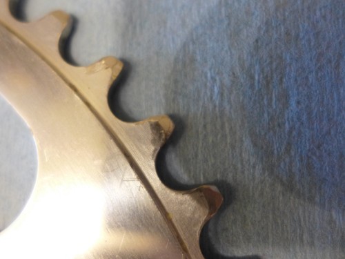 Campagnolo Nuovo Record 54 chainring nice used patent marking no pin - Picture 5 of 11