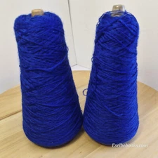 Unbranded Machine Knitting Yarn - 231 grams - blue acrylic (C103)