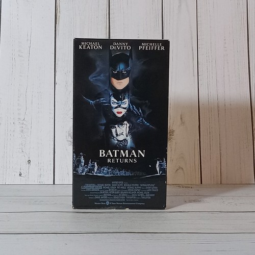 Batman Returns VHS Kassette 1992 Superheld Action Michael Keaton Michelle Pfeiffer