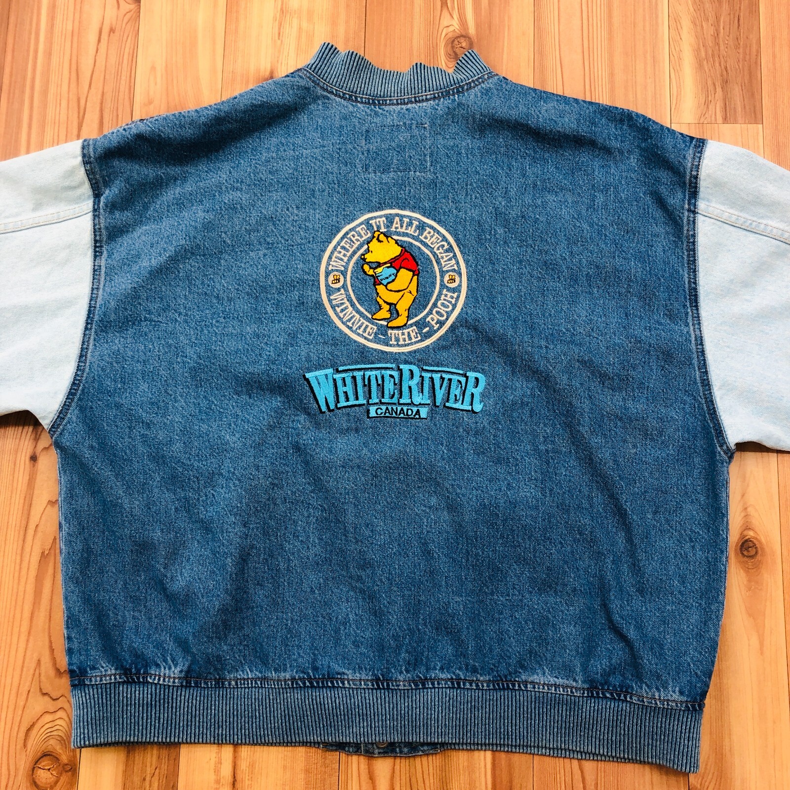 RARE ID Wear Blue Denim White River Canada Winnie The… Gem
