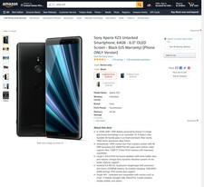 Sony Xperia Xz3 64gb Black Unlocked For Sale Online Ebay