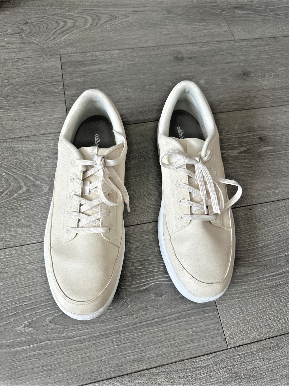 SAOLA Scarpe Allbirds uomo taglia 12 Plant Pacer suola bianca naturale bufera di neve