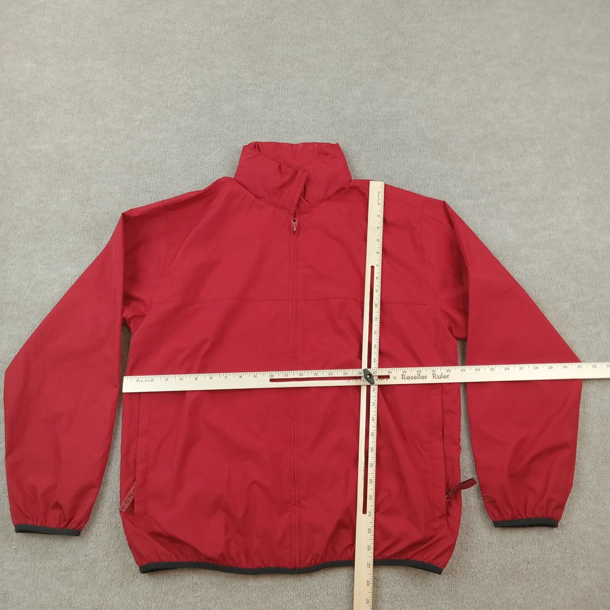IZOD XFG Windbreaker Jacket Mens Medium Red Full Zip Hooded