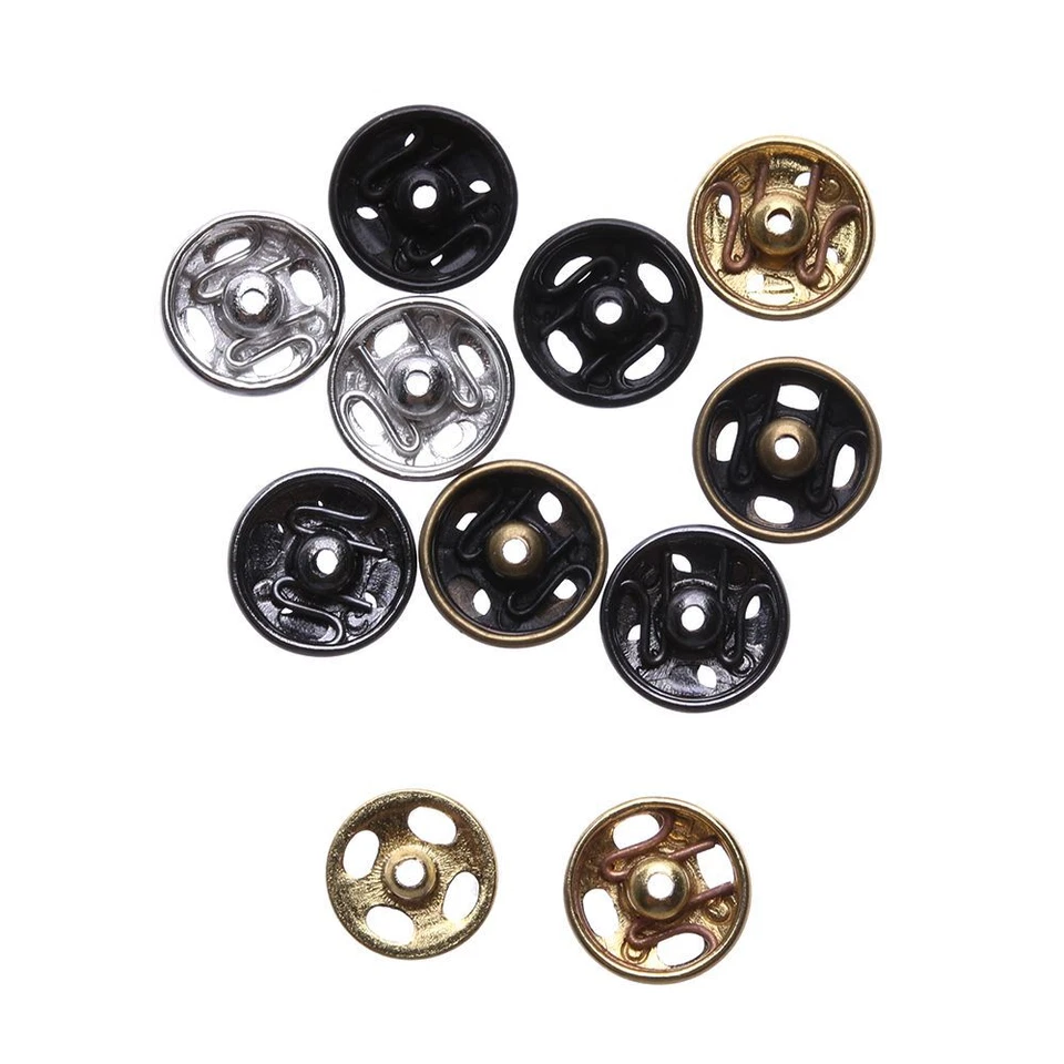 Mini Buttons Metal Buckles - Doll Clothes Sewing Kit DIY Sewing Set 10/24 Pcs - Image 3 of 4