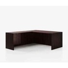 Offices To Go Otg Reversible L Shape Laminate Office Desk in American Mahogany