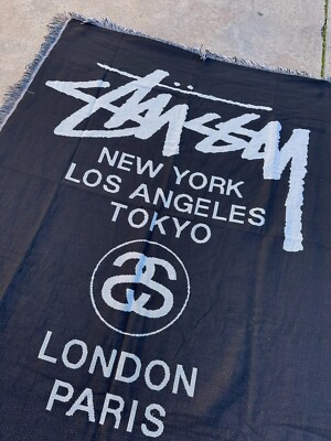 stussy ブランケット　ラグ stussy ラグマット ブランケット カーペット - メルカリ