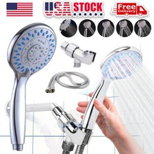 High Pressure Shower Head 5 Settings Handheld Shower Heads Spray With 5 FT Hose