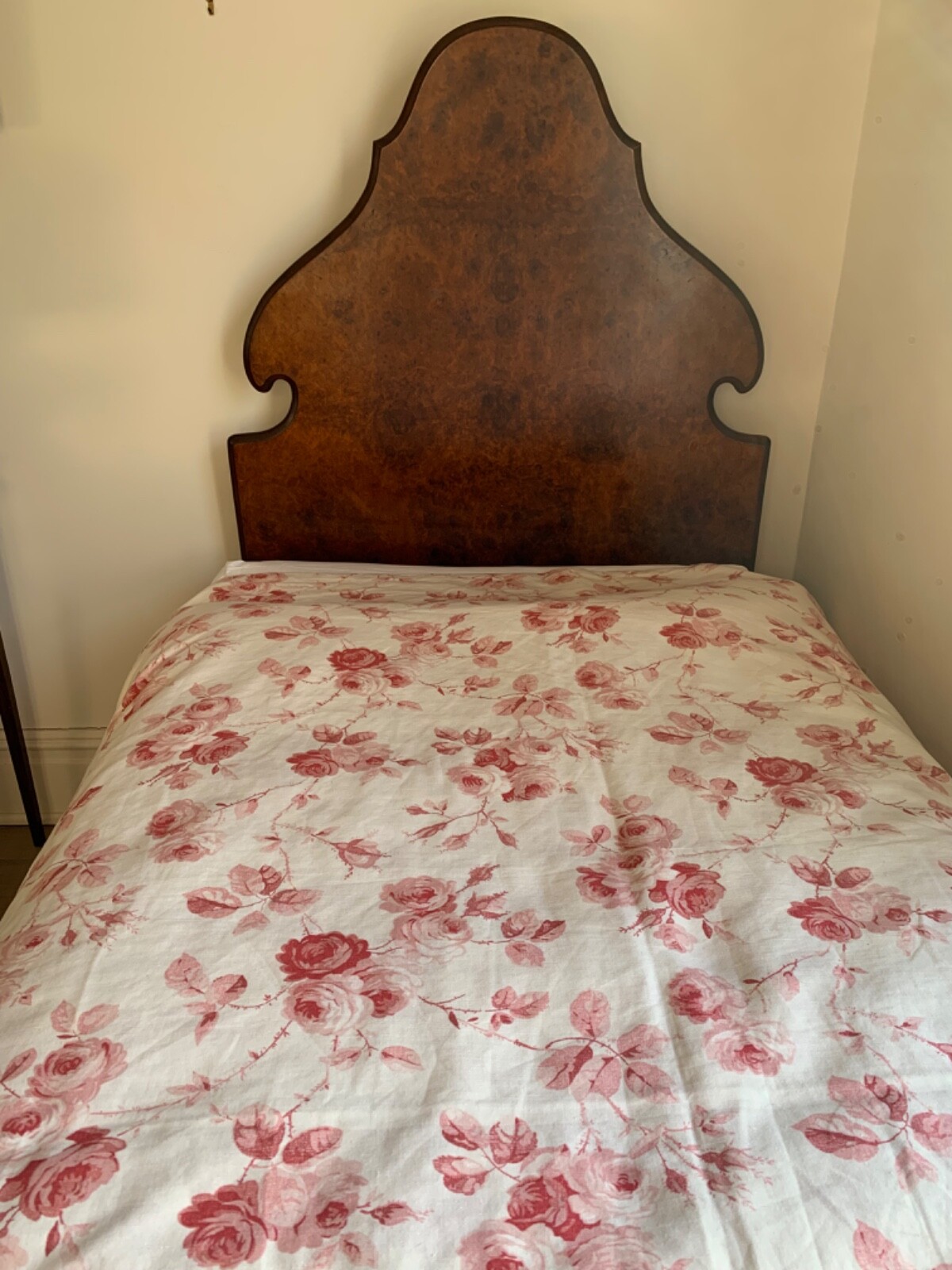 Antique mahogany headboard and divan base eBay