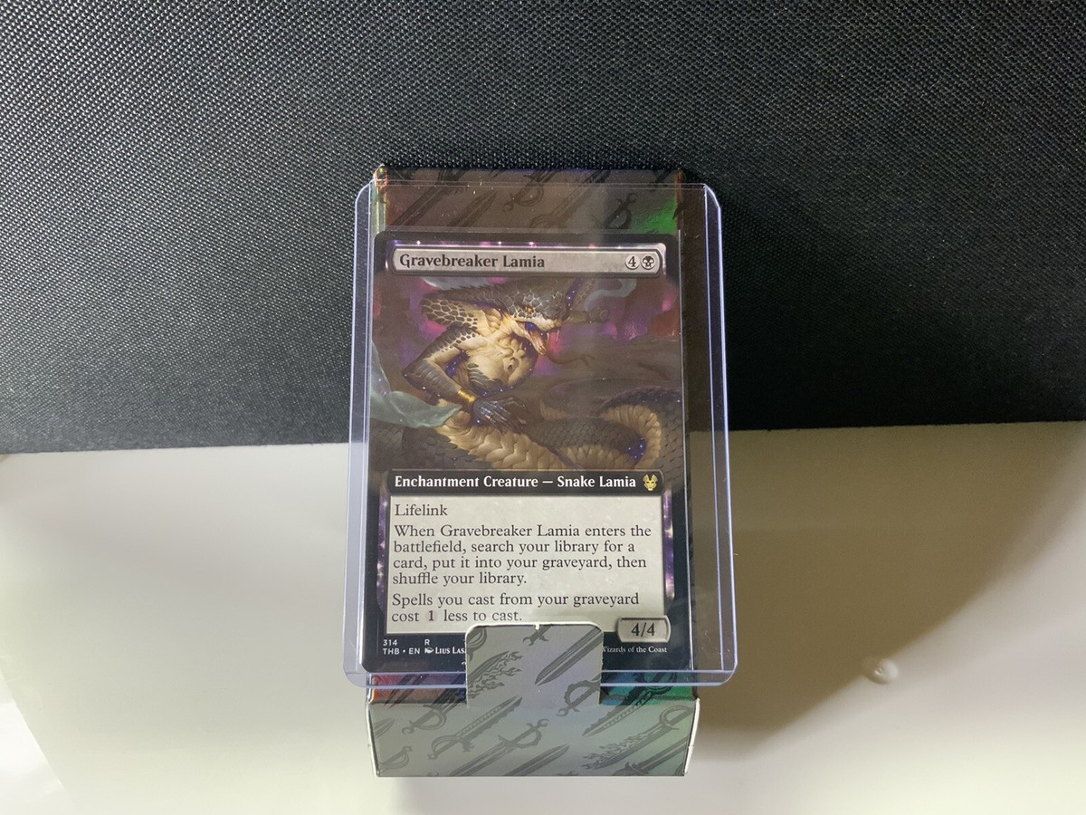 Gravebreaker Lamia 1x FOIL THB MTG Theros Beyond Death Rare MINT black Gravebreaker Lamia 1x FOIL THB MTG Theros Beyond Death Rare MINT black