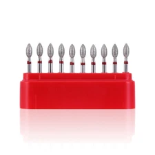 Dental Drills Diamond Burs FOOTBALL #368-023F FINE Grit RED SUPÉR Multi-Use