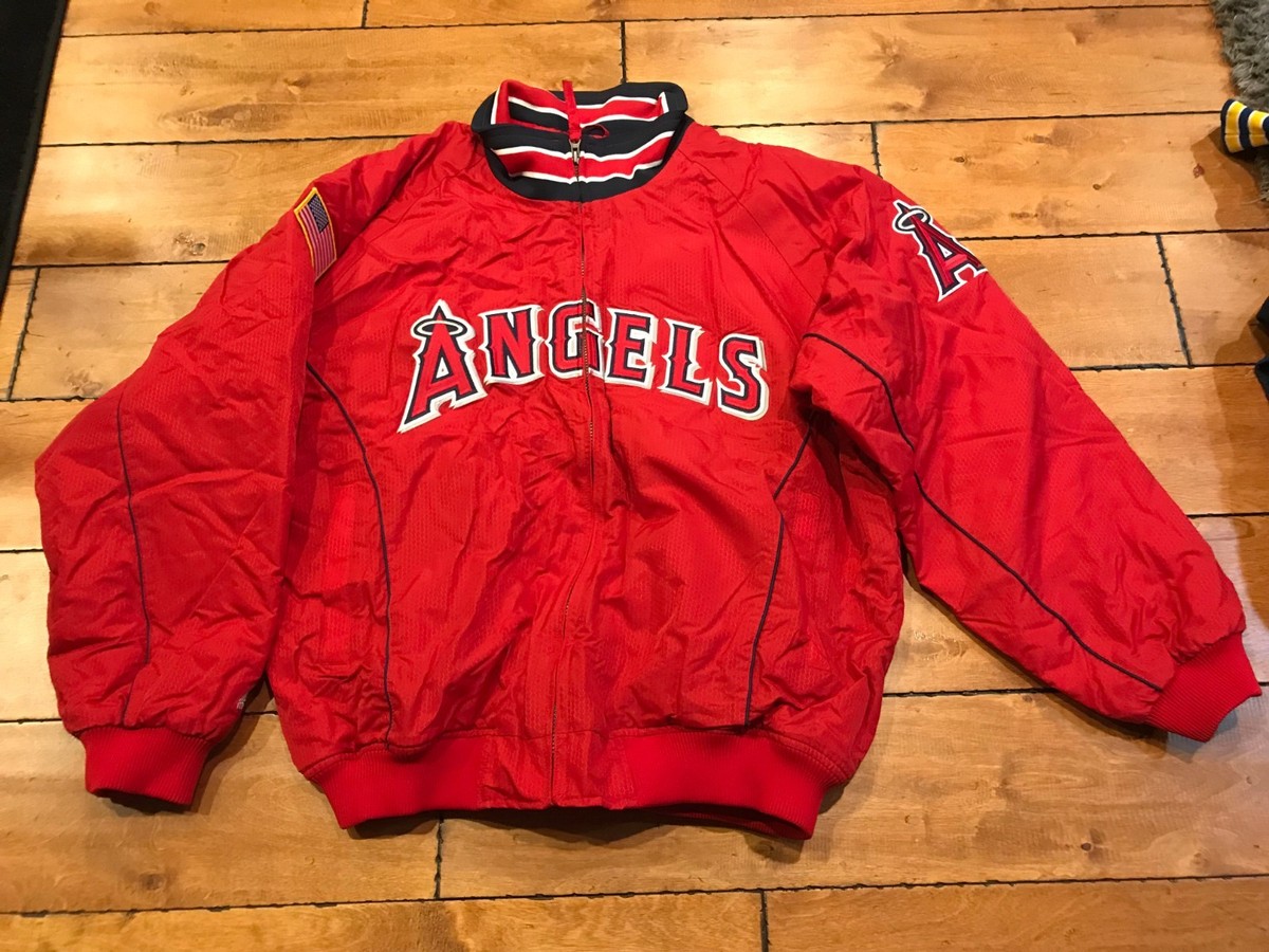 majestic ANGELS ジャケット 赤 2000 California Angels MAJESTIC Game-Worn Jacket XXL RARE