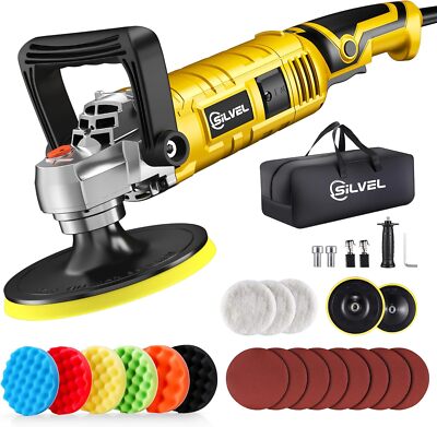 Pulidora De Brillar Autos Orbital Maquina Para Pulir Carros Profesional Set Kit