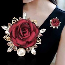 Fabric Flower Brooch All-Matching Corsage Fashion Pin Elegant Coat Accessories