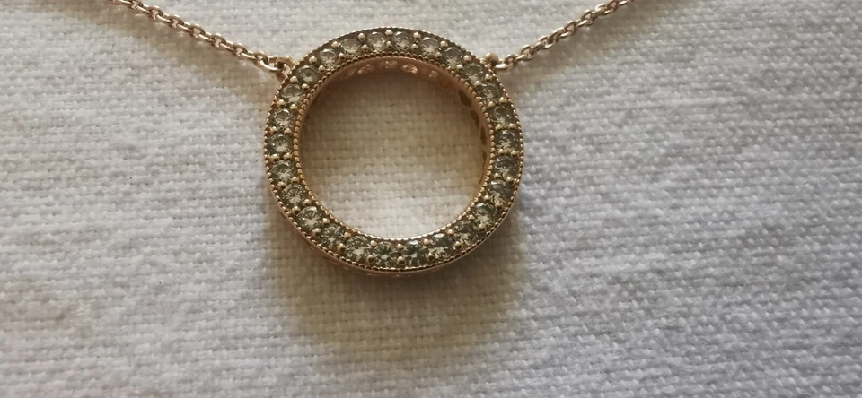 Original Pandora Kette Funkelnder Kreis Rosegold 46 cm 3 fach verstellbar Neu - Bild 4 von 4