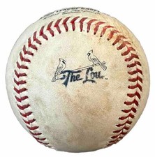 St. Louis Cardinals Game Used City Connect “The Lou” 1st Run Baseball-Goldy RBI