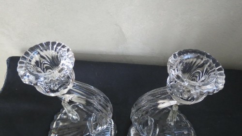 2 Cambridge Caprice #70 Candlestick with prism - Picture 8 of 10