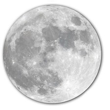 Full Moon 1 Lunar Celestial 7" inch Slipmat Portablism Turntable Slip Mat