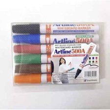 Artline Whiteboard Marker 500A 6 Colors Refillable 2.0mm writing