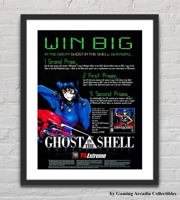 Ghost In The Shell Playstation PS1 Glossy Promo Ad Poster Unframed G3537