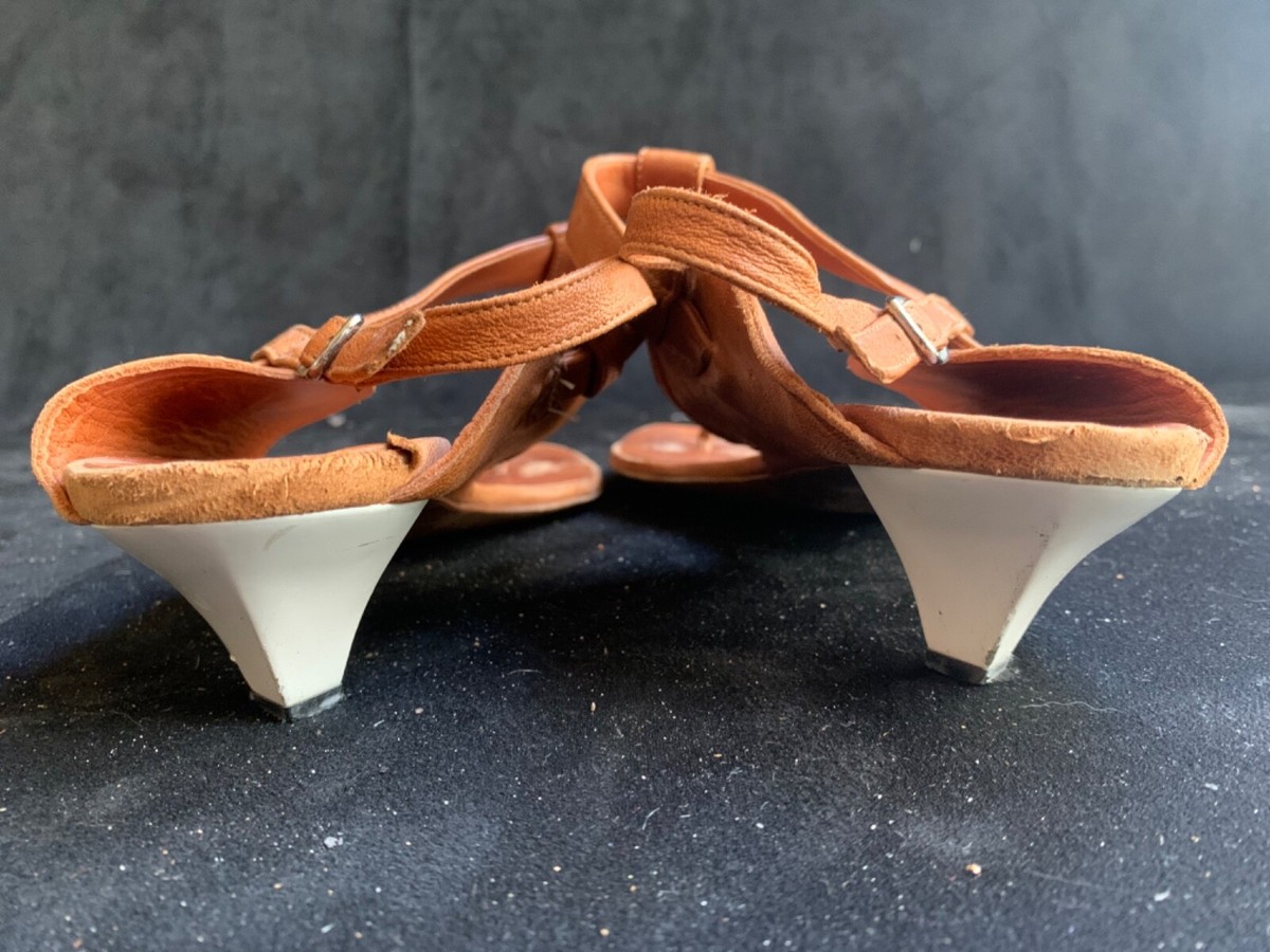 サンダル・ミュール LANVIN Women Sandals FWSASM01NASTA23652 BROWN Lanvin Terracota Champagne Rose Gold Satin Ribbon Sandals