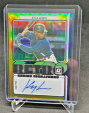 2021 Donruss Optic KYLE LEWIS Gold Prizm AUTO 06/10 Mariners