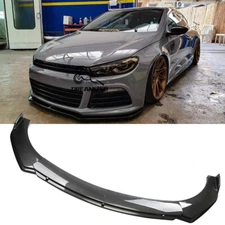 For VW Passat B7 B8 3G R-Line Carbon Fiber Front Bumper Lip Splitter Spoiler Kit