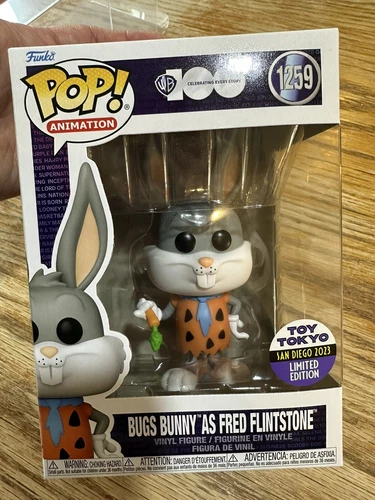 Funko Pop Animation Bugs Bunny as Fred Flintstone #1259 SDCC 2023 Toy Tokyo