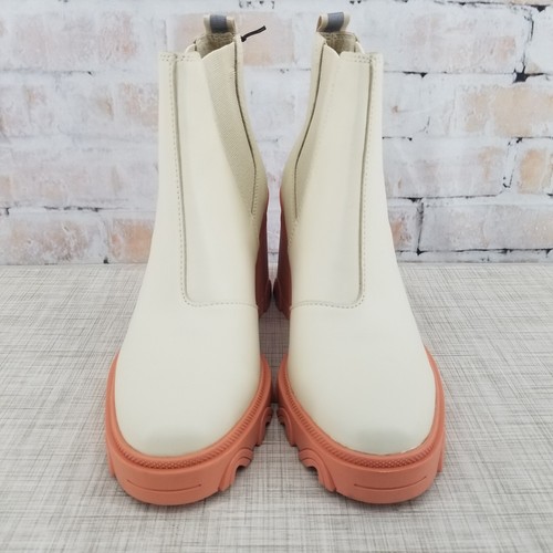 SOREL Brex Heel Chelsea Natural/Paradox Pink Women's 8 Waterproof Boots Platform - Picture 3 of 9