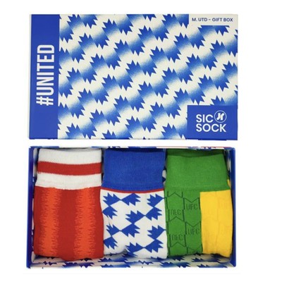 SicSock Retro Shirt Socks Gift Box 7-11 Man United 7-11 Man United