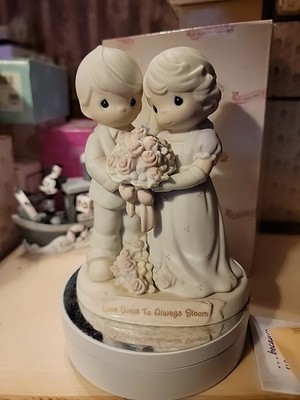 Vintage Precious Moments Love Vows To Always Bloom 129097 Wedding 1995