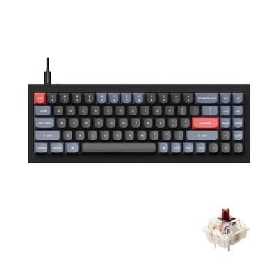 Q7 Wired Custom Mechanical Keyboard, 70% Layout QMK/VIA Programmable Macro wi...