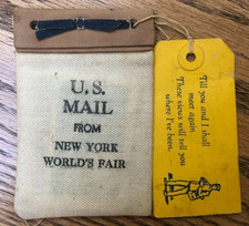 1939 NY World's Fair Sealed Souvenir US Mail Bag with Original B&W Photos Inside