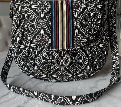 Vera Bradley Crossbody Bag Purse Barcelona Geometric Mandala Retired Pattern EUC