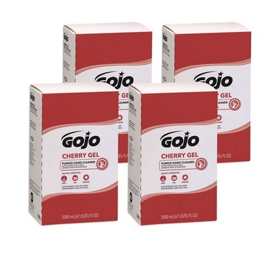 GOJO 729004 2000 mL Refill Cherry Gel Pumice Hand Cleaner (4/CT) New