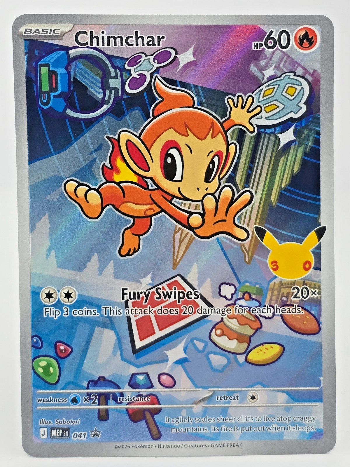 Chimchar 041 Black Star Promo First Partner Collection Series Near Mint