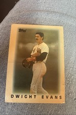 1986 Topps League Leader Minis - Dwight Evans #5 Baseball Card