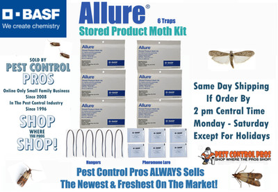 6 Allure Moth Traps, Diamond Shaped Pantry Pest Moth Control Pheromones Traps