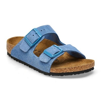 Birkenstock Arizona element blue Velourleder Gr. 36-39 schmal 1026915 kids