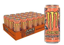 Monster Juice Papillon Energy Drink 16 Fl Oz Cans  (24 Count) Package May Vary
