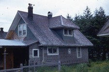 Cordova Alaska 1967 Shingle Side Home Architecture 1960s Kodachrome Color Slide