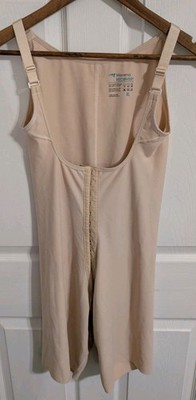 Marena Womens Recovery Girdle Bodysuit Shorts Reinforced Beige Size XL