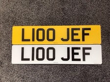 JEF Number Plate All Fees Paid On Retention