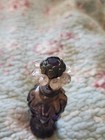 antique glass perfume bottle purple — photo 2