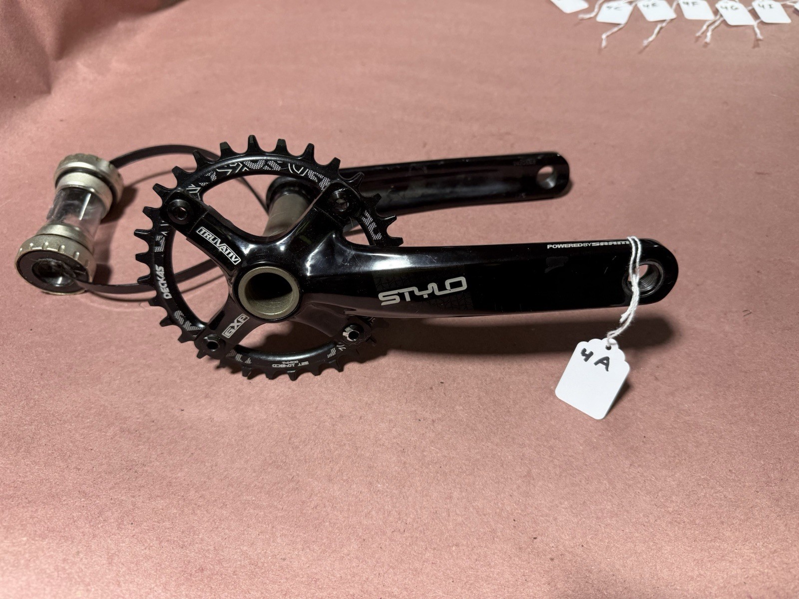 NOS TRUVATIV GXP STYLO CRANKSET 1X TAKEOFF 175 Arms 32 Tooth 104 BCD