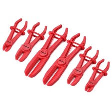 6-piece Hose Clamp Set For Fuel Brake Radiator Hoses Pinch Clamp Pliers Inc