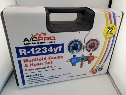 Ac Pro Interdynamics 429 Professional A/C Manifold Gauge And Hose Set