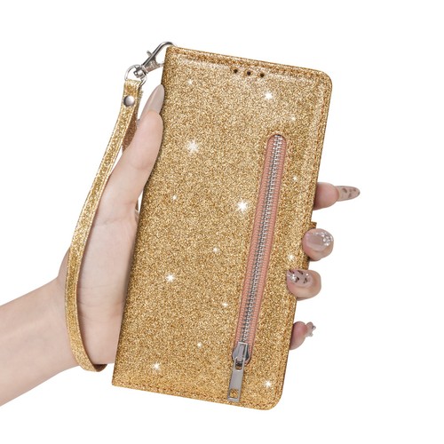 Luxury Bling Handy Zipper Wallet Purse Leather Stand Case Cover For Apple iPhone - Picture 12 of 51