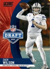 2021 Score Zach Wilson #D3 NFL Draft Showcase BYU Cougars 22J